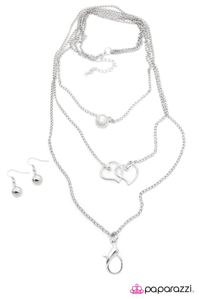 Paparazzi ♥ I Love What I Do - Silver ♥ Necklace