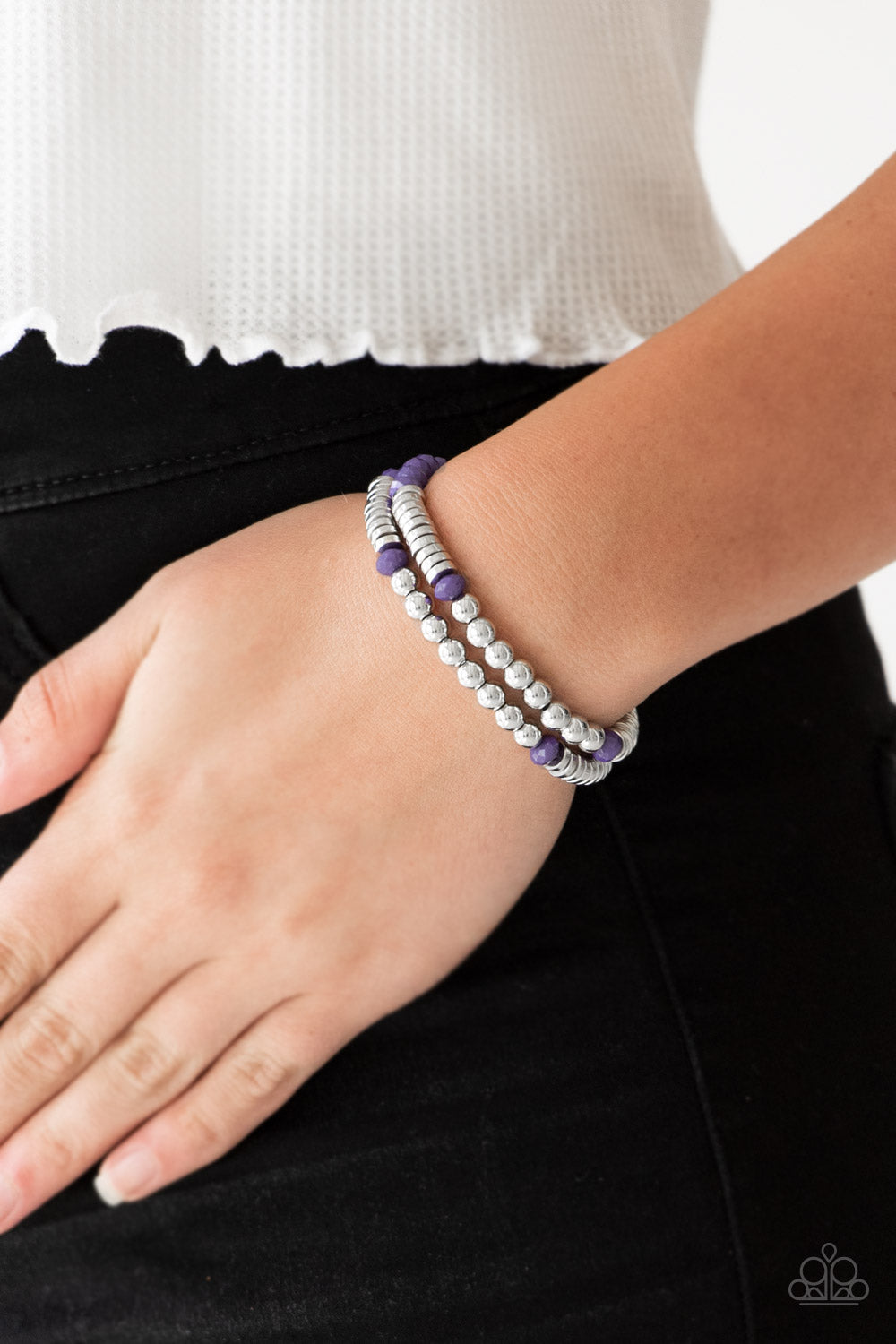 Paparazzi ♥ Downright Dressy - Purple ♥  Bracelet