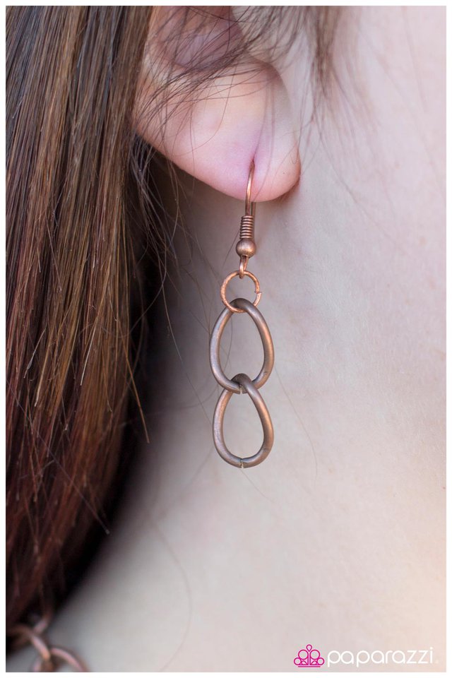 Paparazzi ♥ Two Is Better Than One - Copper ♥ Necklace