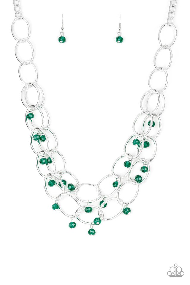 Paparazzi Necklace ~ Absolute Admiration - Green – Paparazzi Jewelry |  Online Store | DebsJewelryShop.com