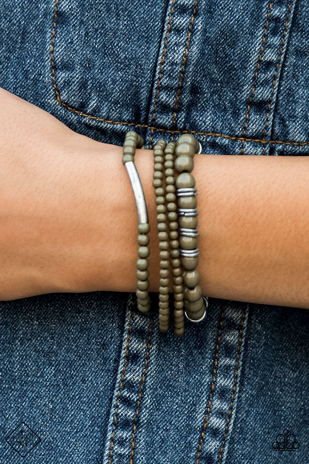 Paparazzi ♥ Positively Pioneer - Green ♥  Bracelet