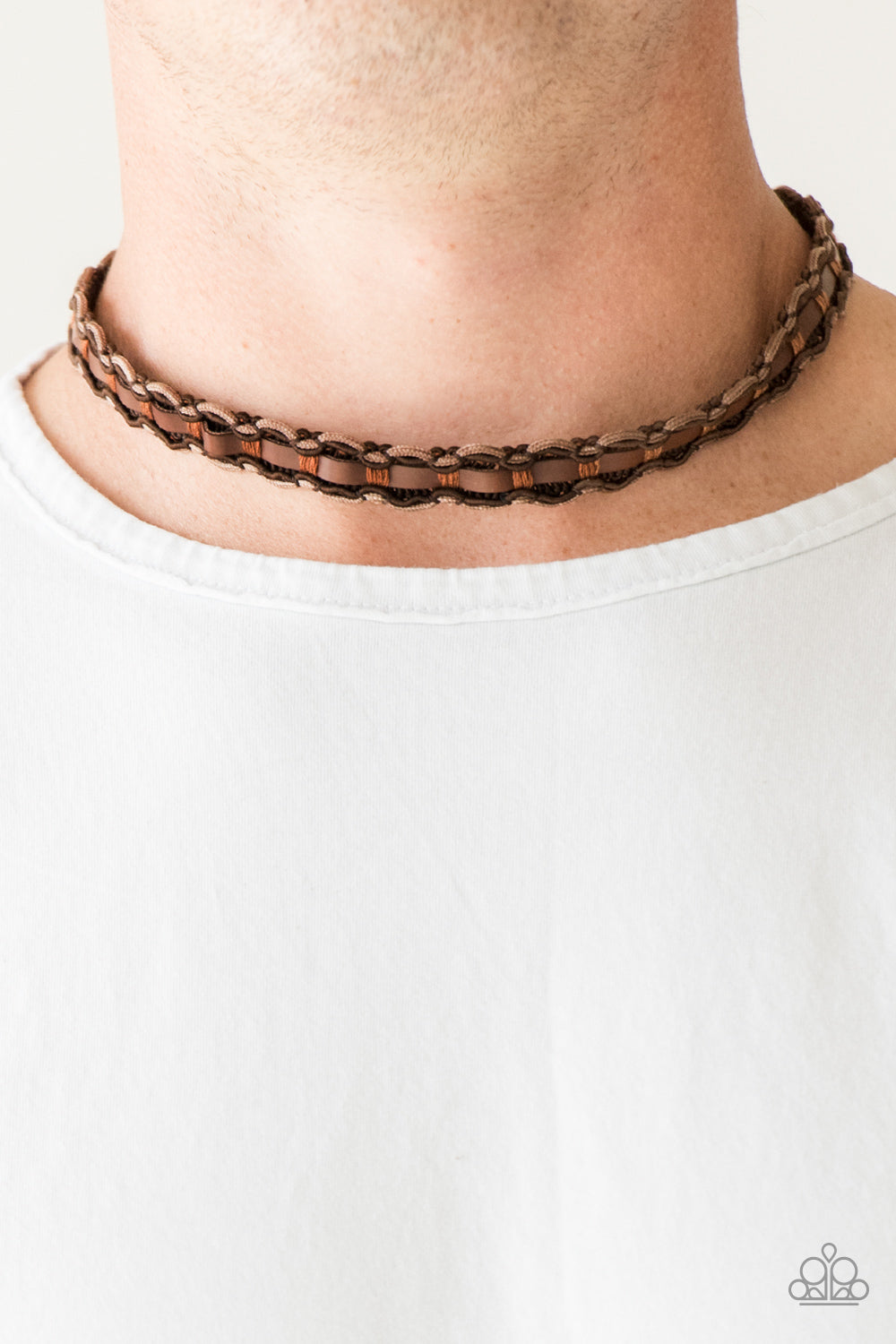 Paparazzi ♥ Track Tracker - Brown ♥  Necklace