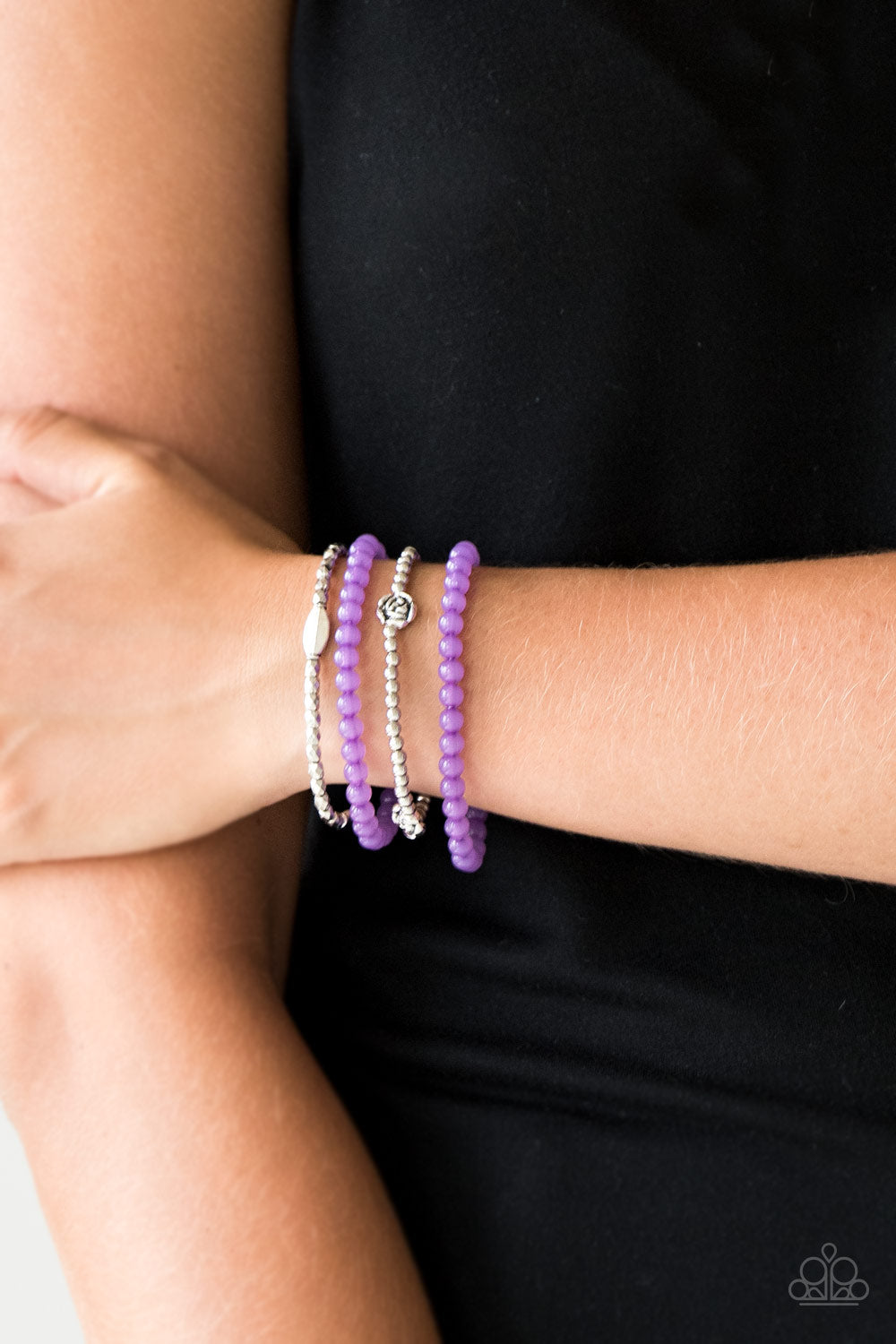 Paparazzi ♥ Blooming Buttercups - Purple ♥  Bracelet