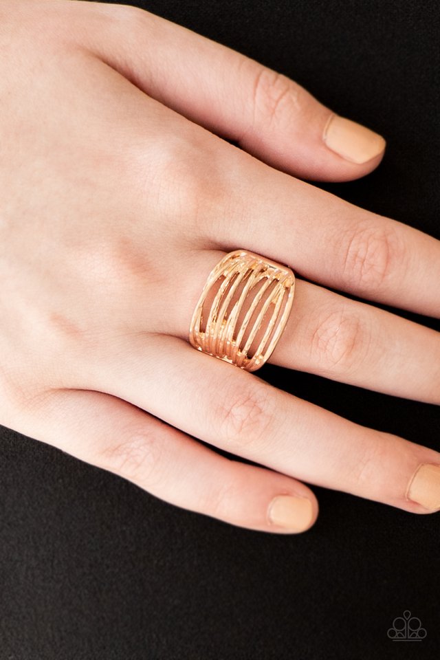 Paparazzi ♥ Give Me Space - Rose Gold ♥ Ring