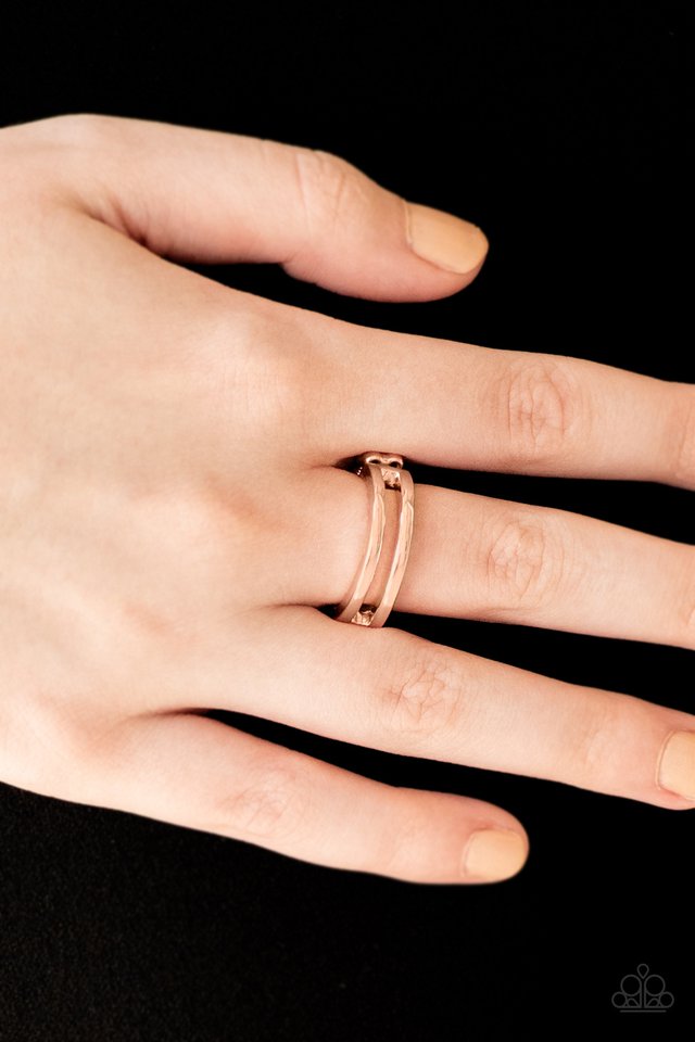 Paparazzi ♥ I Need Space - Rose Gold ♥ Ring