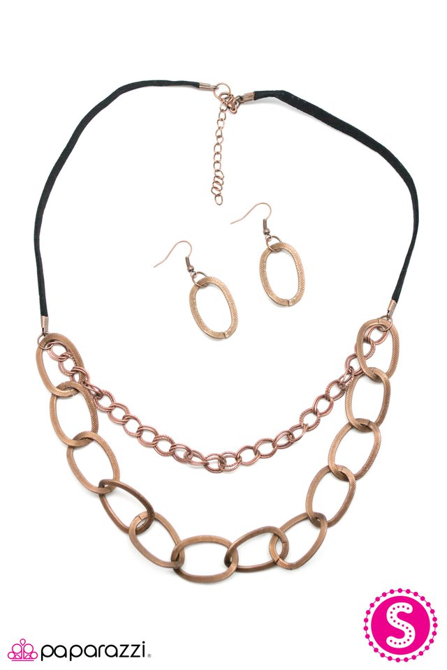 Paparazzi ♥ It All Adds Up - Copper ♥ Necklace