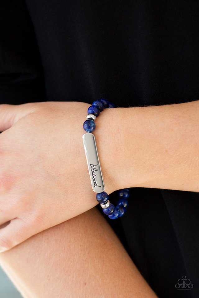 Paparazzi ♥ Born Blessed - Blue ♥ Bracelet