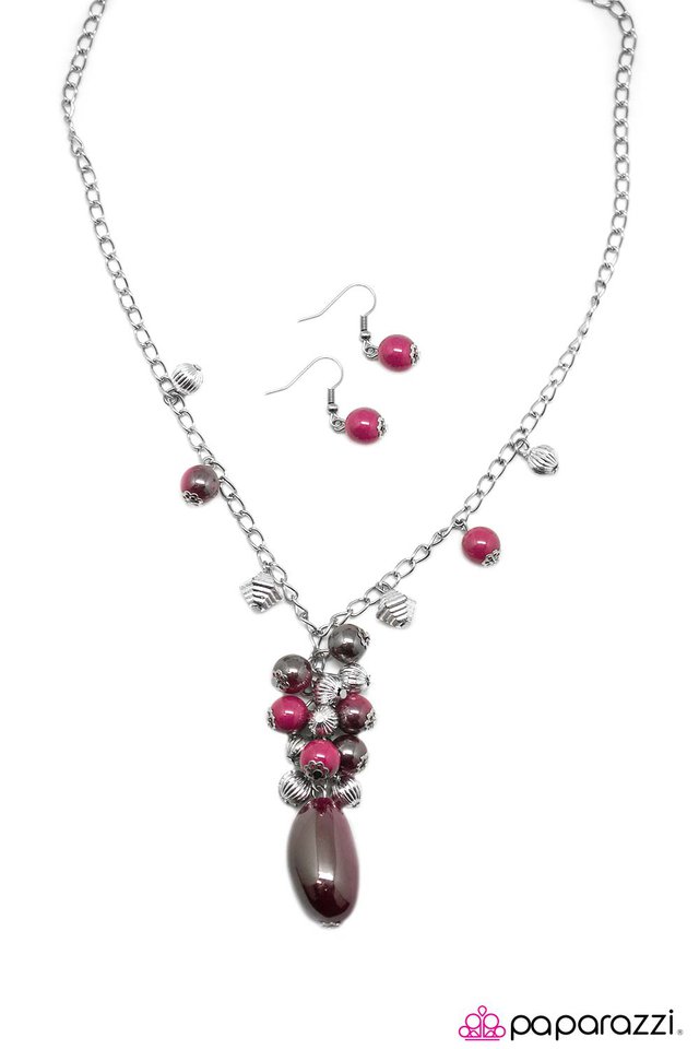 Paparazzi ♥ Along For The Ride - Pink ♥ Necklace