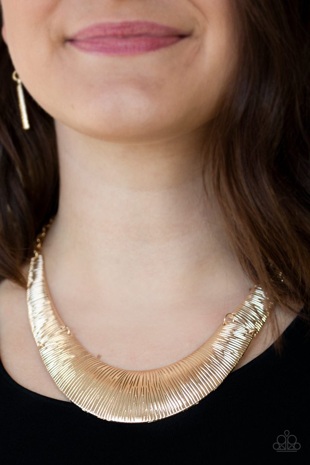 Paparazzi ♥ Feast or Famine - Gold ♥ Necklace