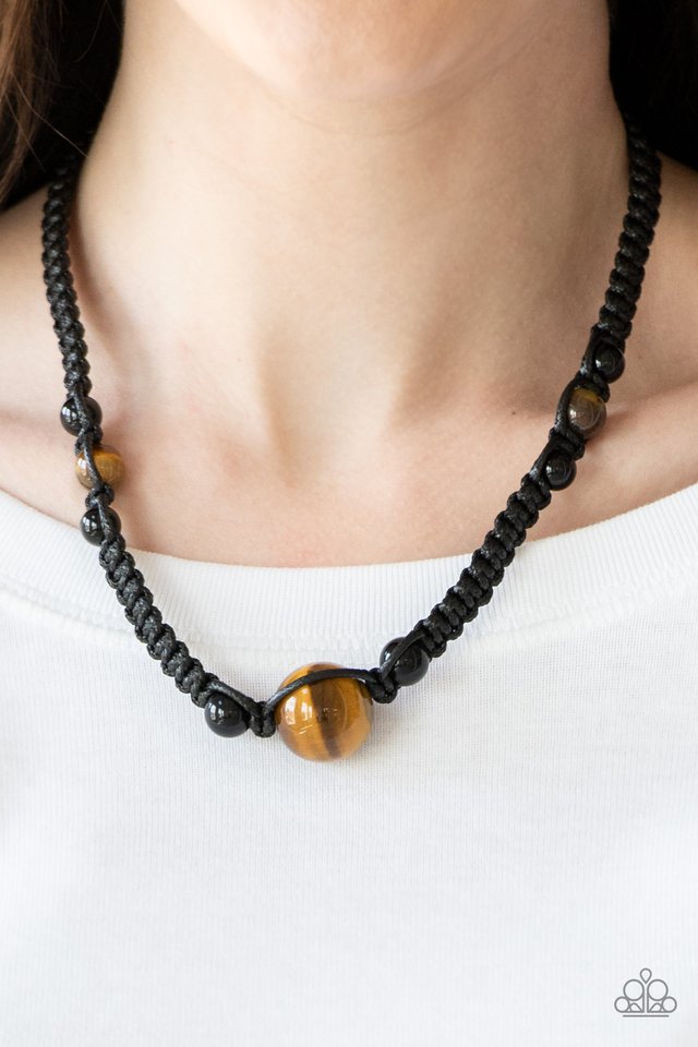 Paparazzi ♥ Earth Excursion - Black ♥ Necklace