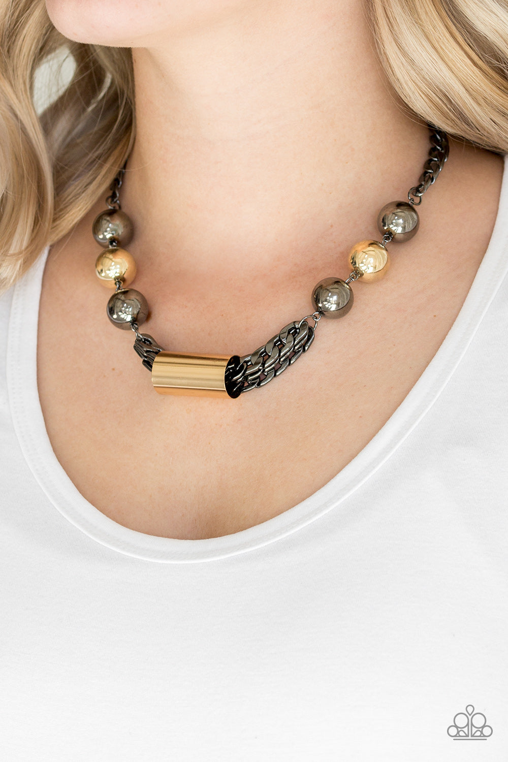 Paparazzi ♥ All About Attitude - Black ♥  Necklace