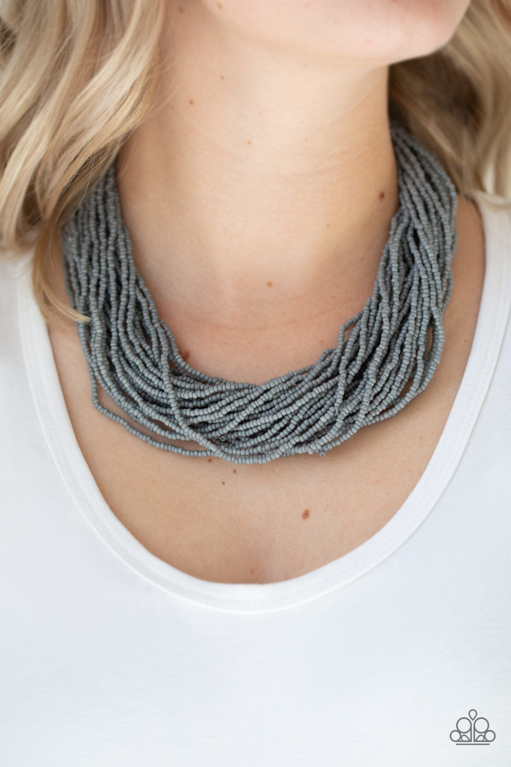 Paparazzi ♥ The Show Must CONGO On! - Silver ♥  Necklace