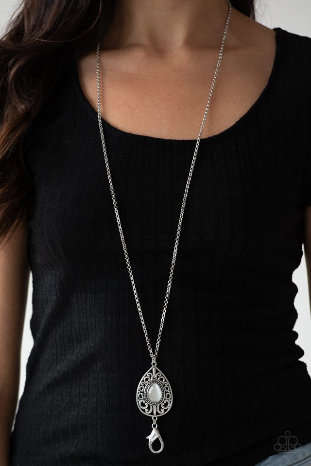 Paparazzi ♥ Modern Majesty - White ♥ Lanyard