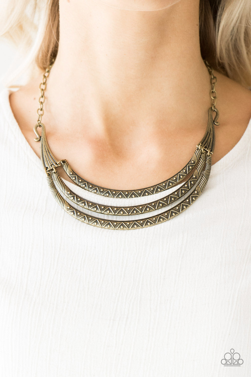 Paparazzi ♥ Primal Princess - Brass ♥  Necklace