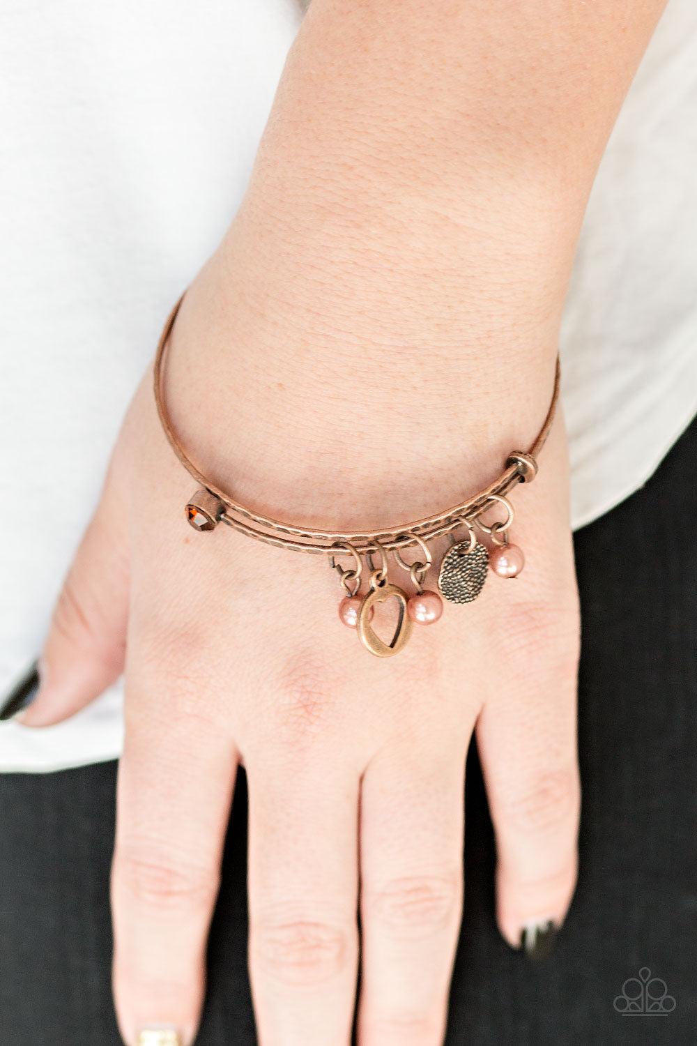 Paparazzi ♥ Truly True Love - Copper ♥  Bracelet