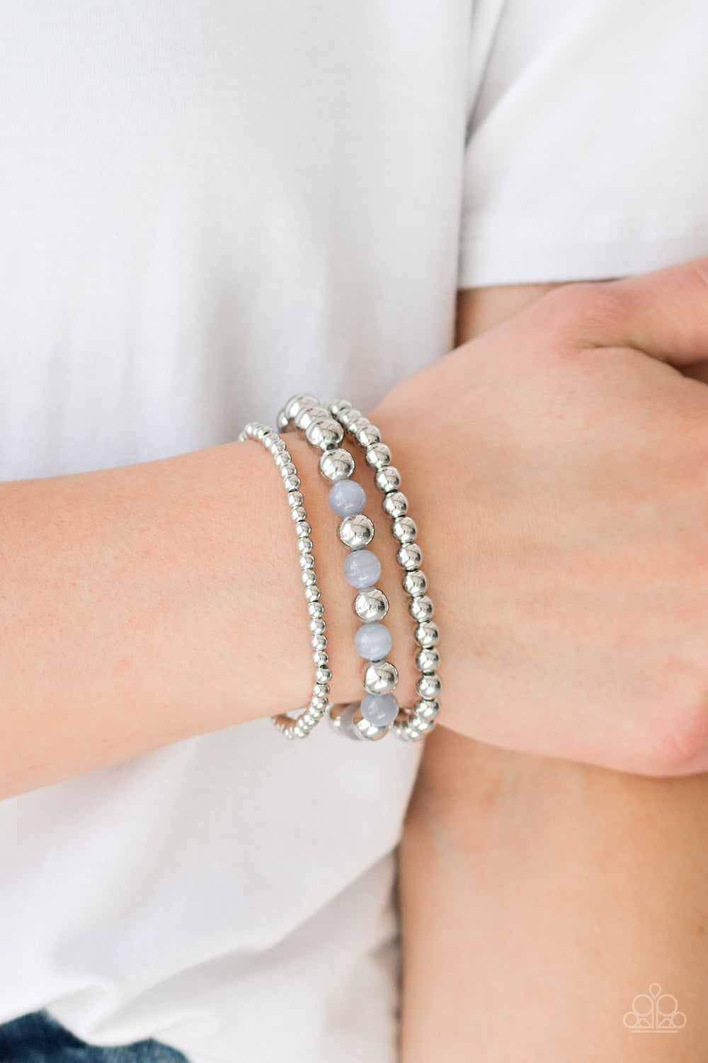 Paparazzi ♥ Always On The GLOW - Silver ♥  Bracelet