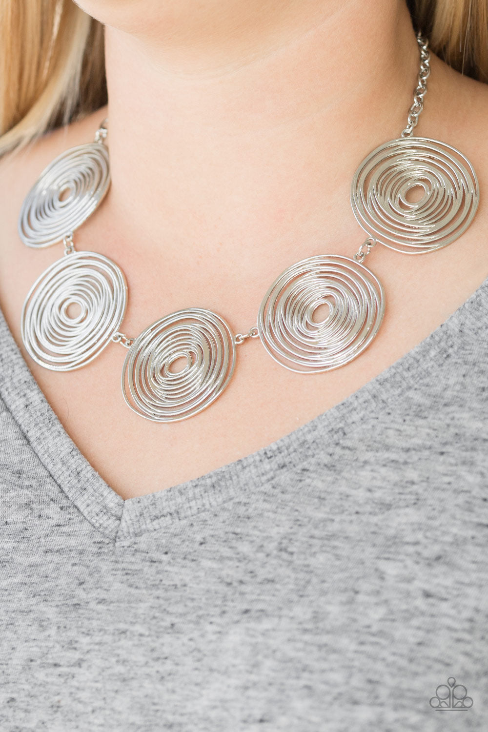 Paparazzi ♥ SOL-Mates - Silver ♥  Necklace