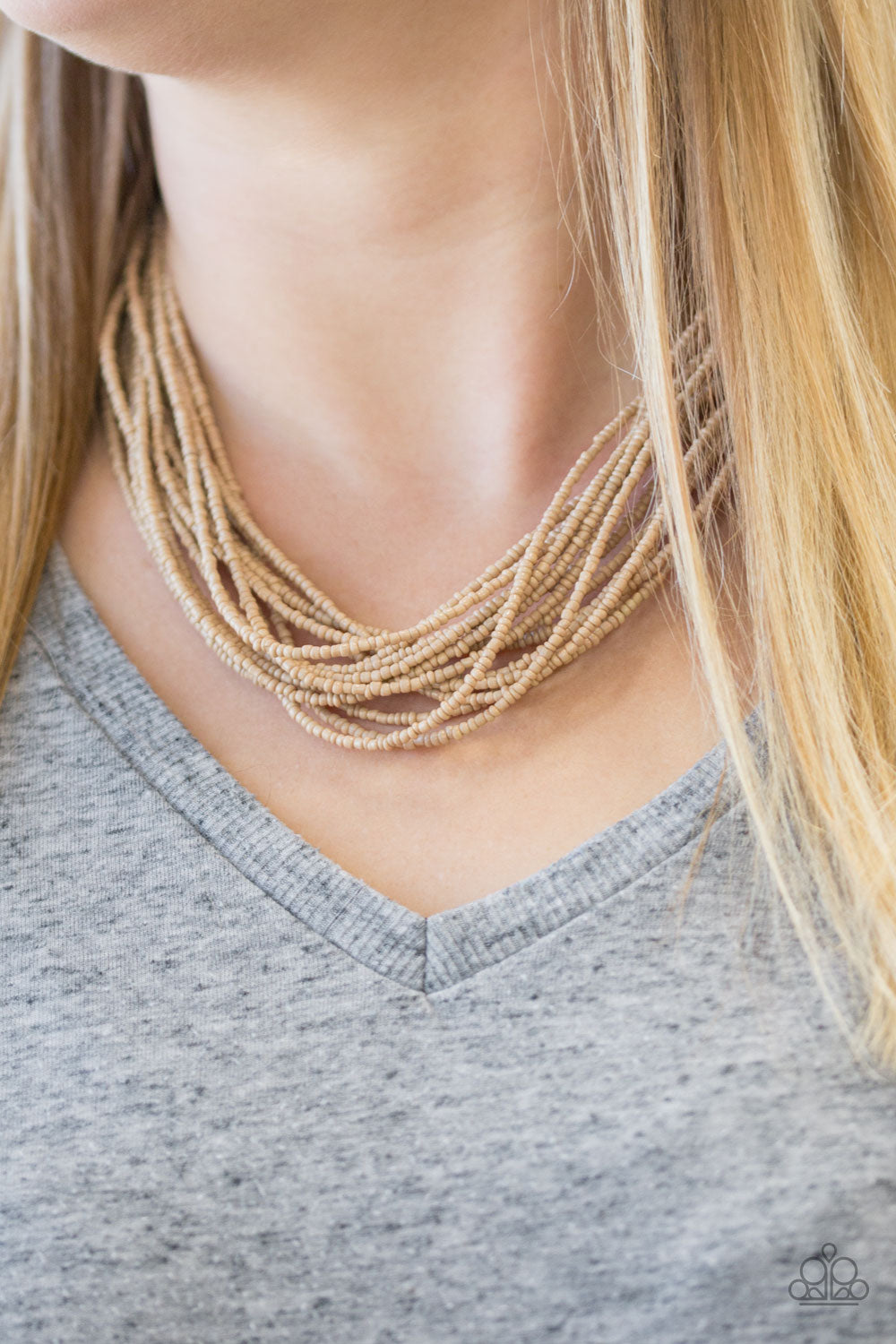 Paparazzi ♥ Wide Open Spaces - Brown ♥  Necklace