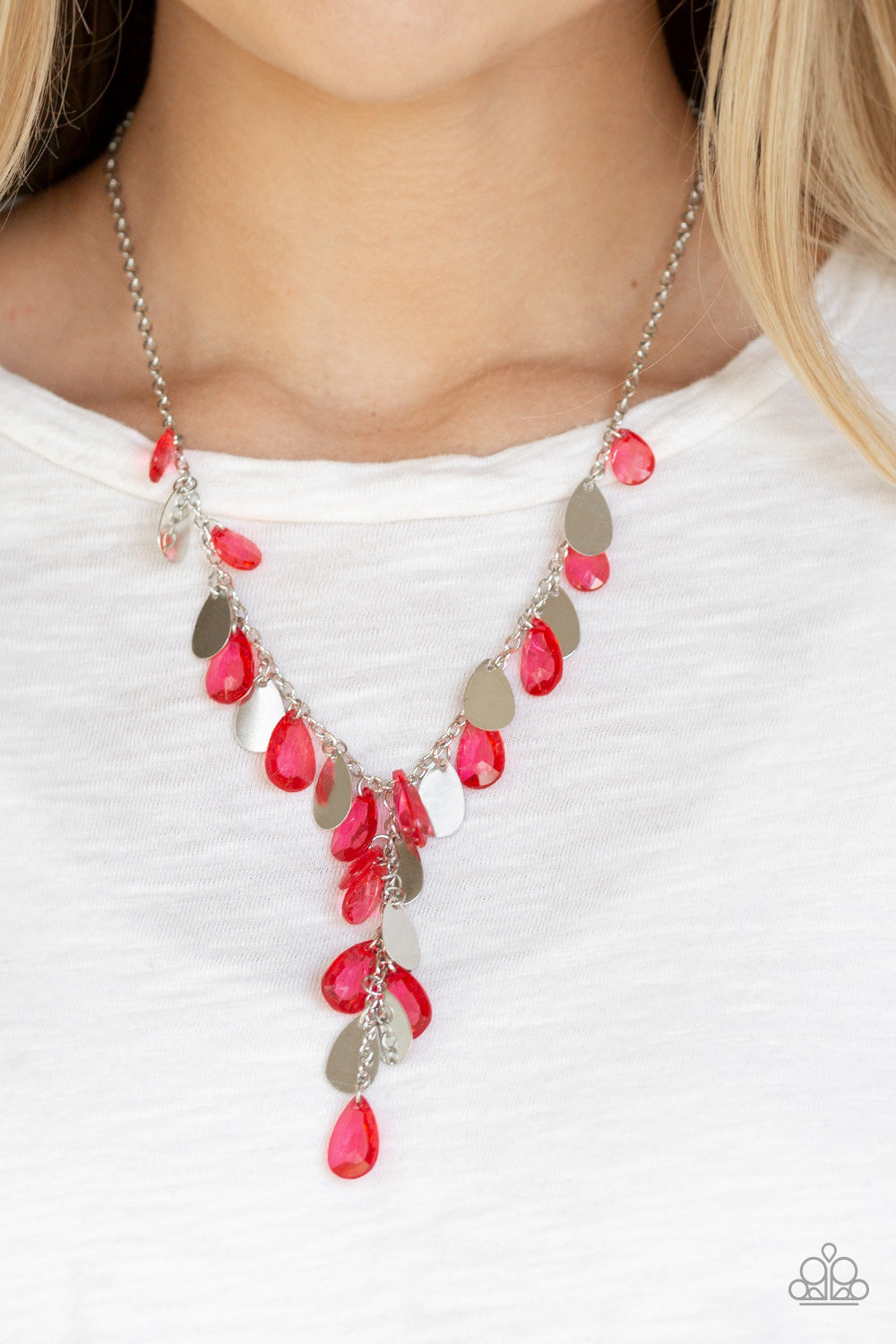 Paparazzi ♥ Sailboat Sunsets - Red ♥  Necklace