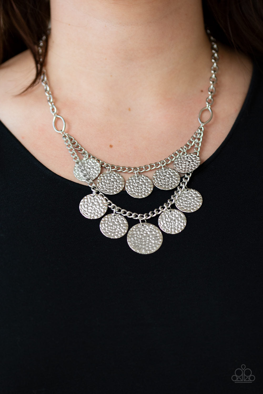Paparazzi ♥ Works Every CHIME - Silver ♥  Necklace