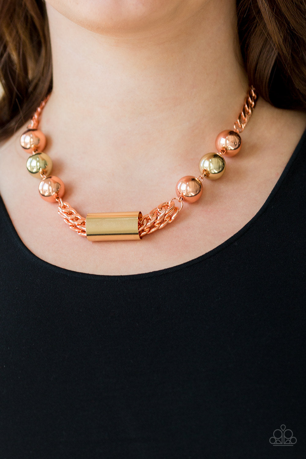 Paparazzi ♥ All About Attitude - Copper ♥  Necklace