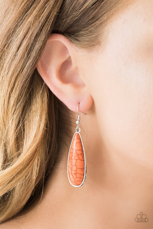 Paparazzi ♥ Santa Fe Skies - Orange ♥ Earrings