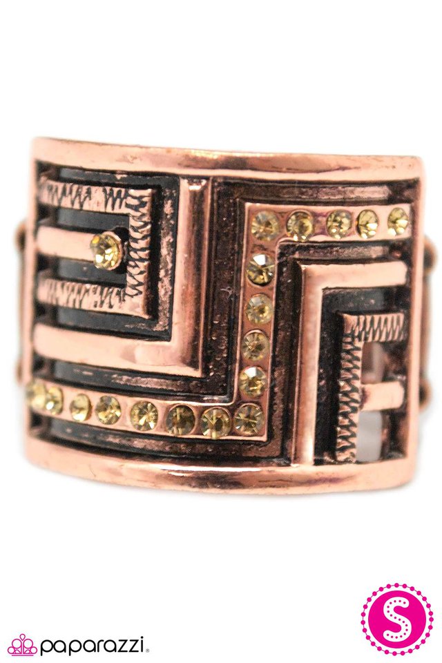 Paparazzi ♥ Golden Gladiator - Copper ♥ Ring