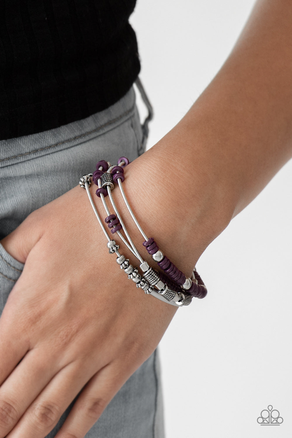 Paparazzi ♥ Tribal Spunk - Purple ♥  Bracelet