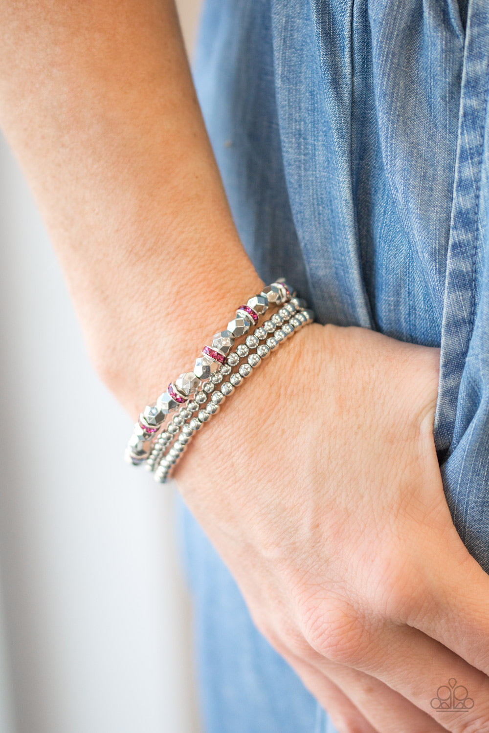 Paparazzi ♥ Let There BEAM Light - Pink ♥  Bracelet