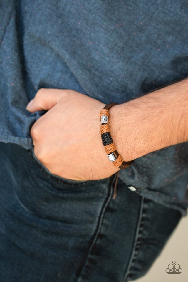 Paparazzi ♥ Tundra Trail - Brown ♥ Bracelet