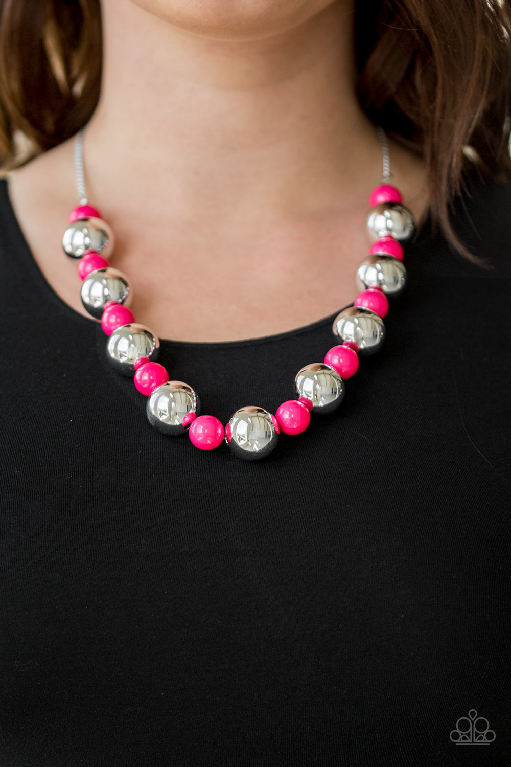 Paparazzi ♥ Top Pop - Pink ♥  Necklace