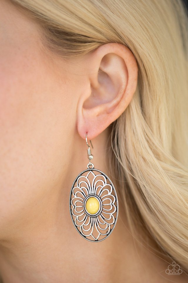 Paparazzi ♥ Really Whimsy - Yellow ♥ Earrings
