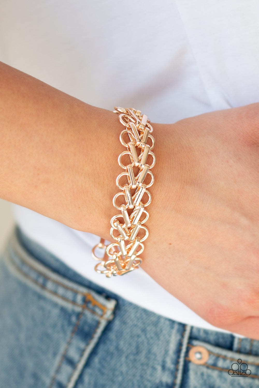 Paparazzi ♥ Atlanta Attitude - Rose Gold ♥  Bracelet