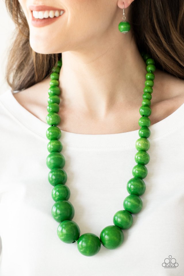Paparazzi ♥ Effortlessly Everglades - Green ♥ Necklace