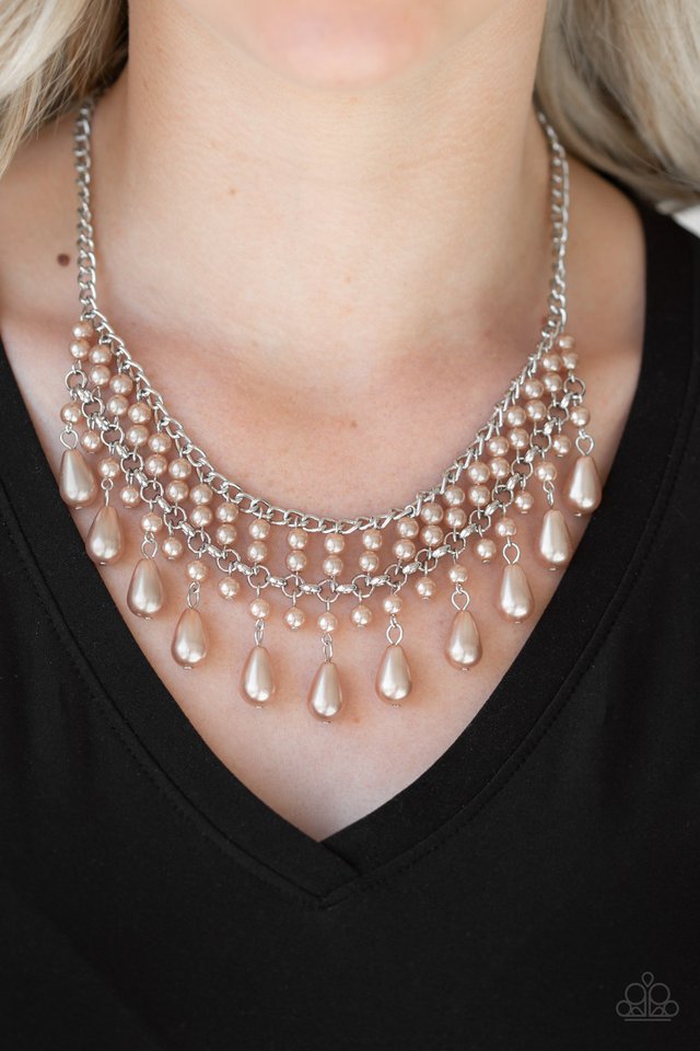 Paparazzi ♥ The Guest List - Brown ♥ Necklace