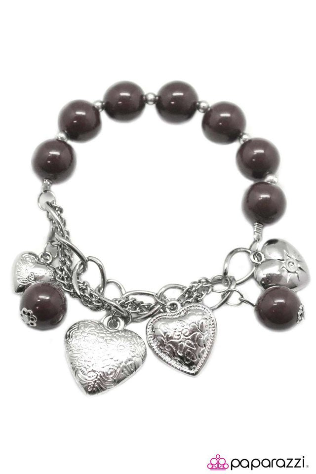 Paparazzi ♥ Heart of Hearts - Brown ♥ Bracelet