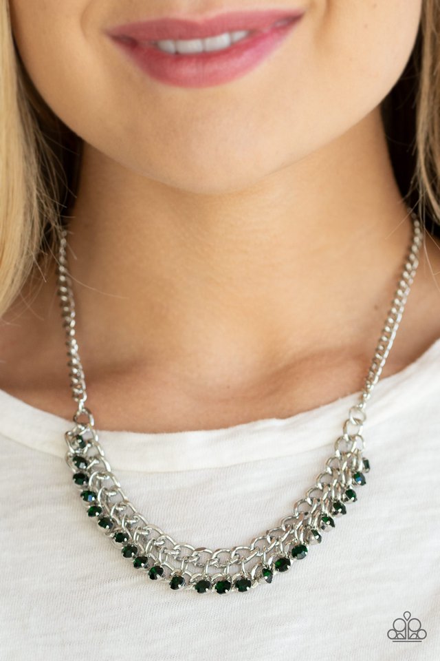 Paparazzi Serene Gleam - Green Necklace – A Finishing Touch Jewelry
