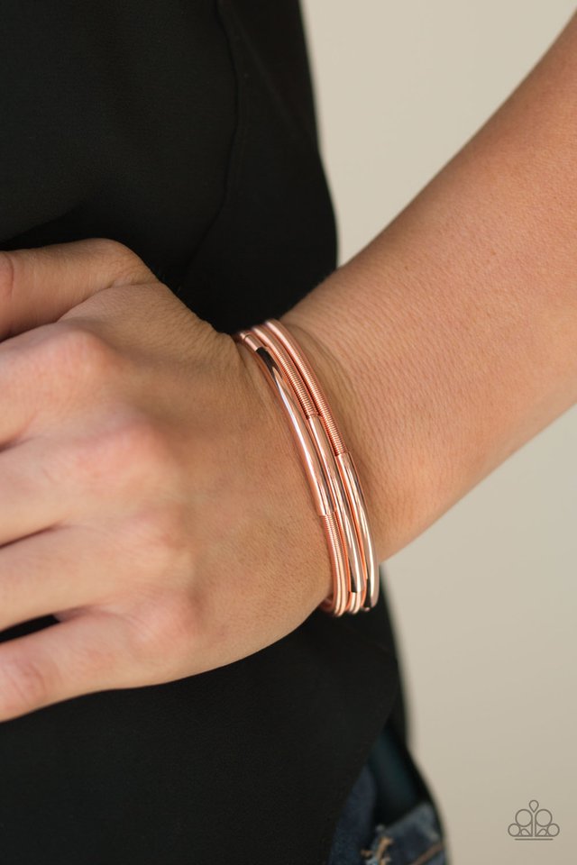 Paparazzi ♥ Its A Stretch - Copper ♥ Bracelet