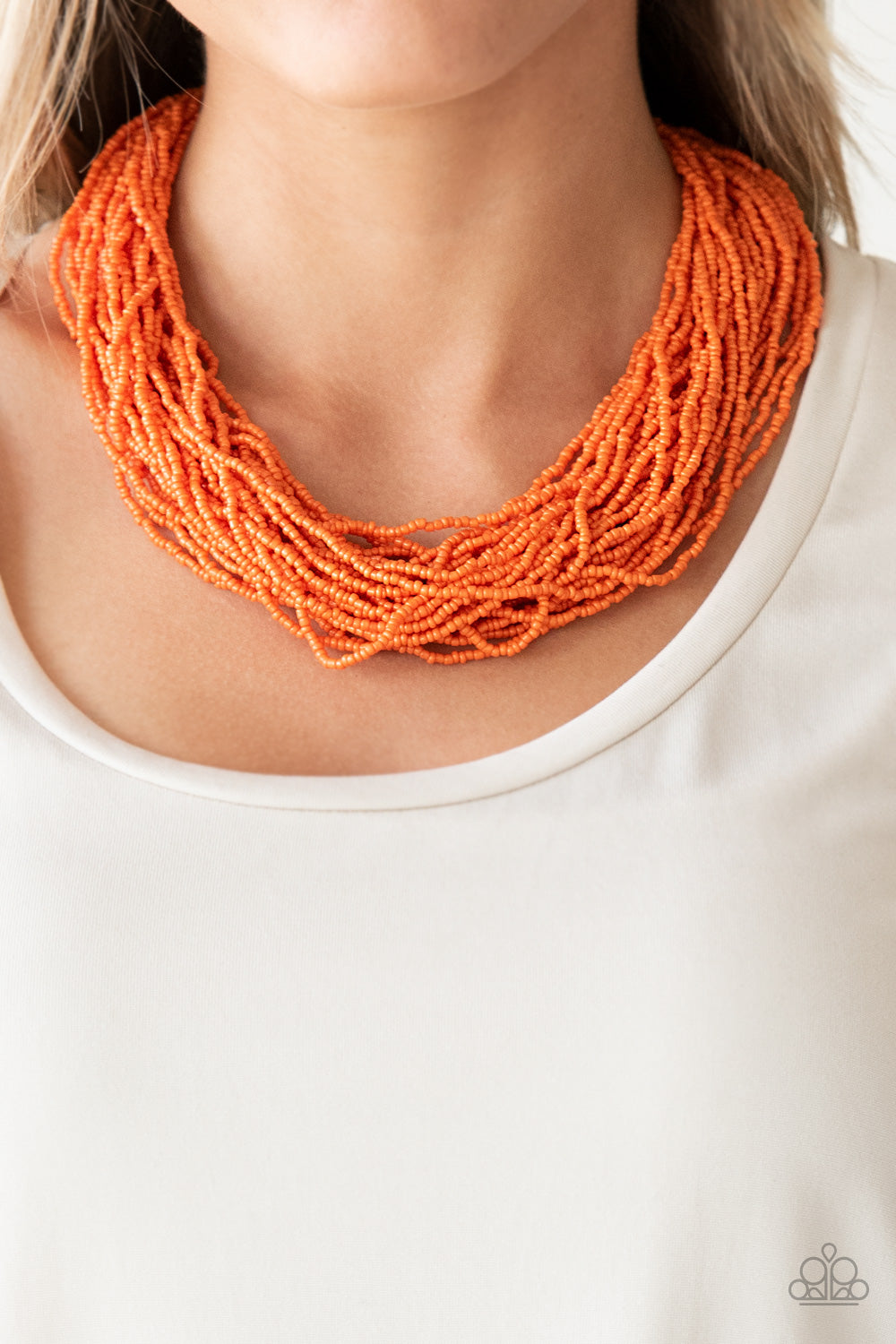 Paparazzi ♥ The Show Must CONGO On! - Orange ♥  Necklace