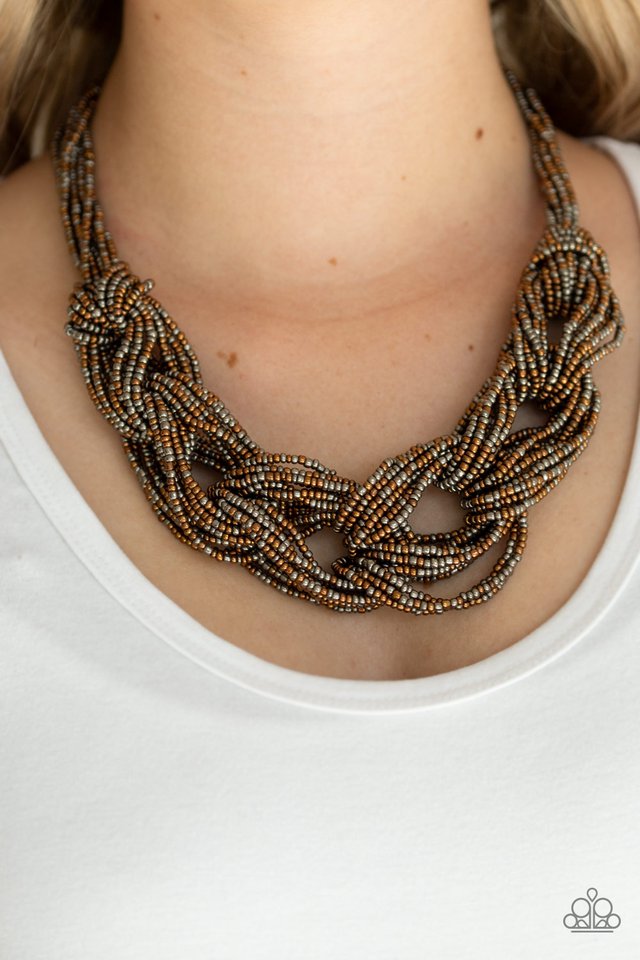 Paparazzi ♥ City Catwalk - Copper ♥ Necklace