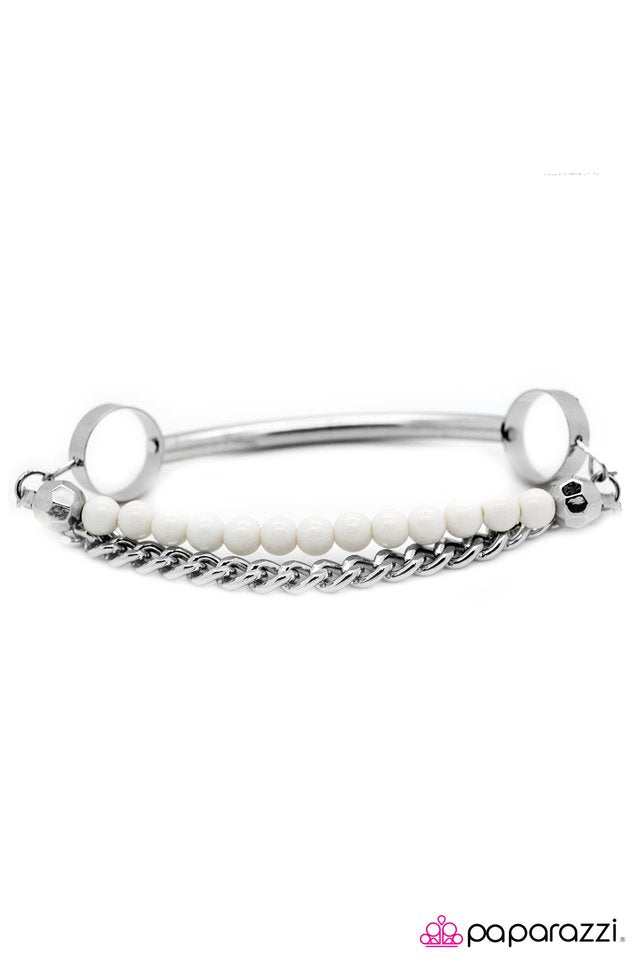 Paparazzi ♥ Wined and Dined - White ♥ Bracelet