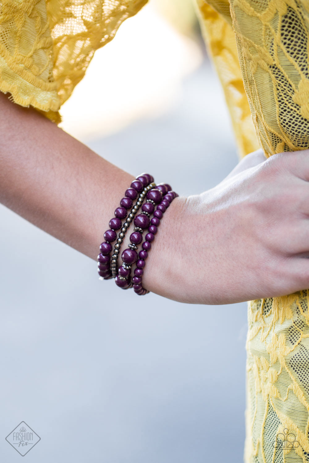 Paparazzi ♥ Rockin Rococo - Purple ♥  Bracelet