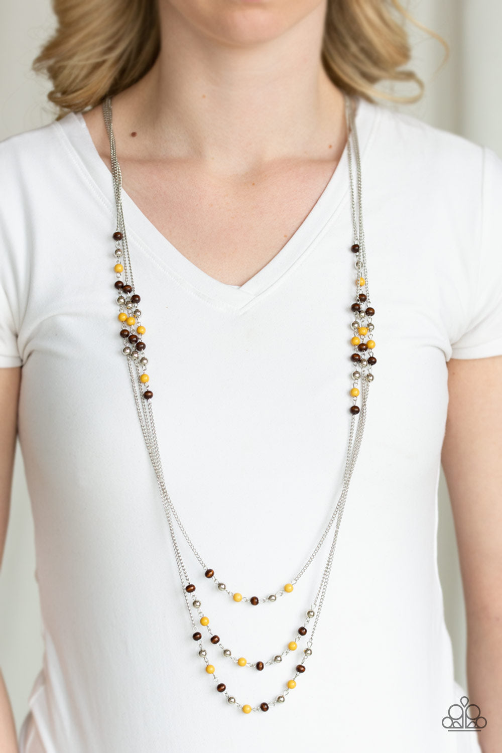 Paparazzi ♥ Seasonal Sensation - Yellow ♥  Necklace