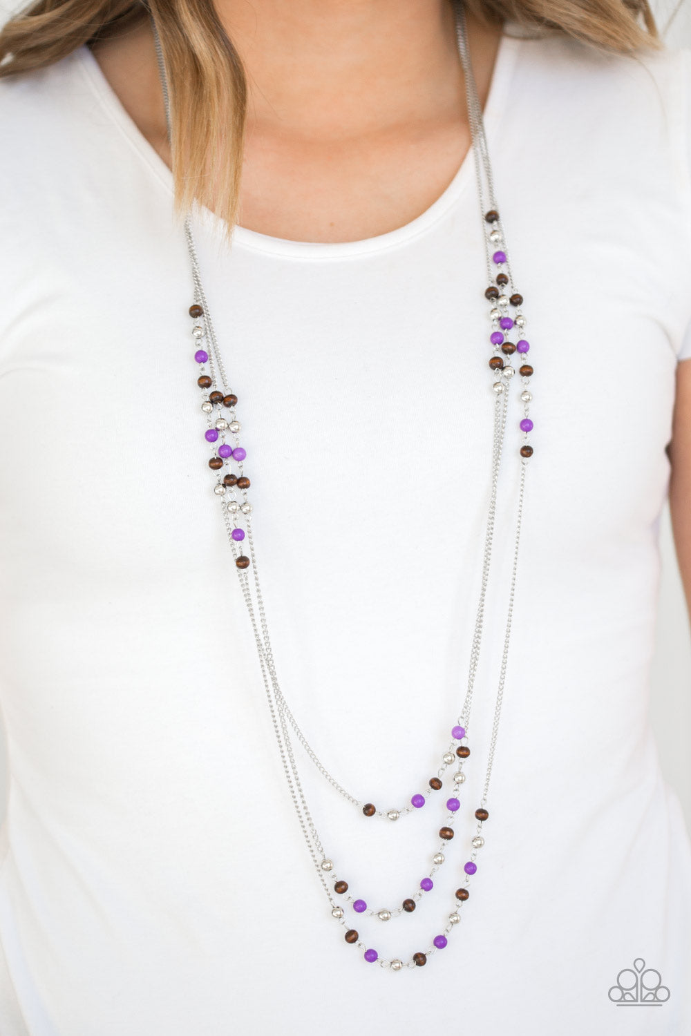 Paparazzi ♥ Seasonal Sensation - Purple ♥  Necklace