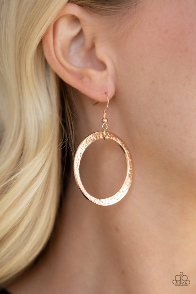 Paparazzi ♥ Wildly Wild-lust - Rose Gold ♥ Earrings