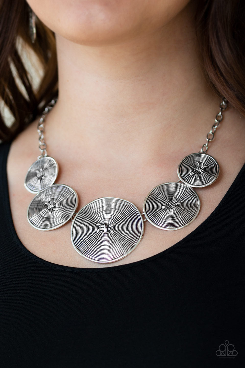 Paparazzi ♥ Deserves A Medal - Silver ♥  Necklace