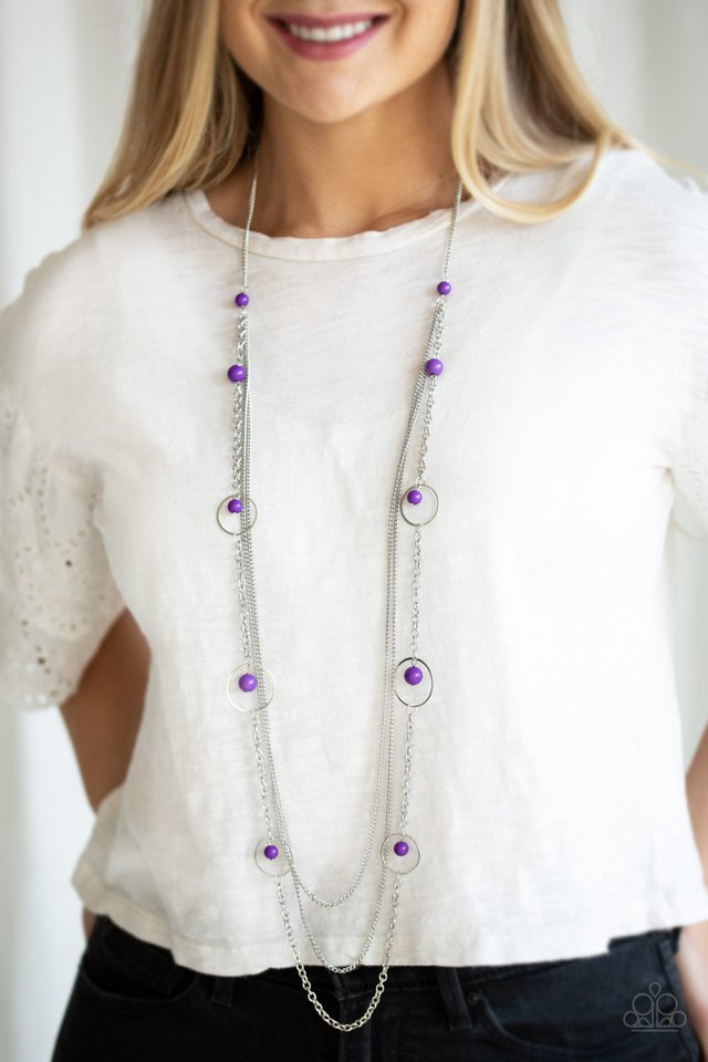Paparazzi ♥ Collectively Carefree - Purple ♥ Necklace