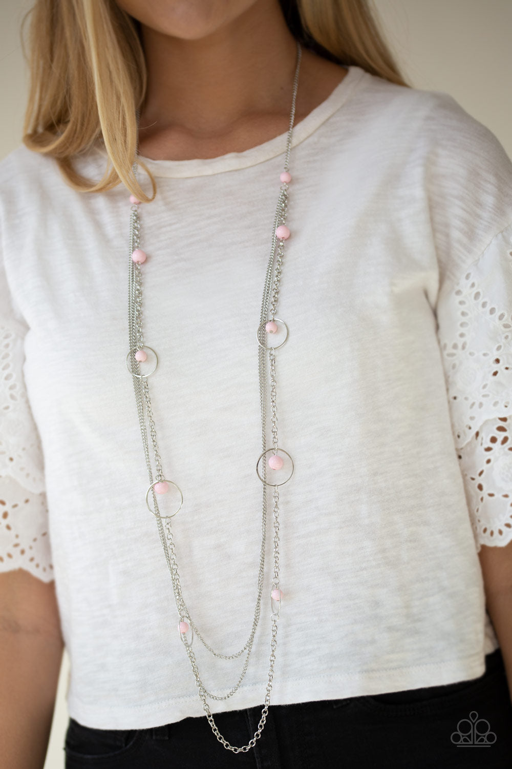 Paparazzi ♥ Collectively Carefree - Pink ♥  Necklace