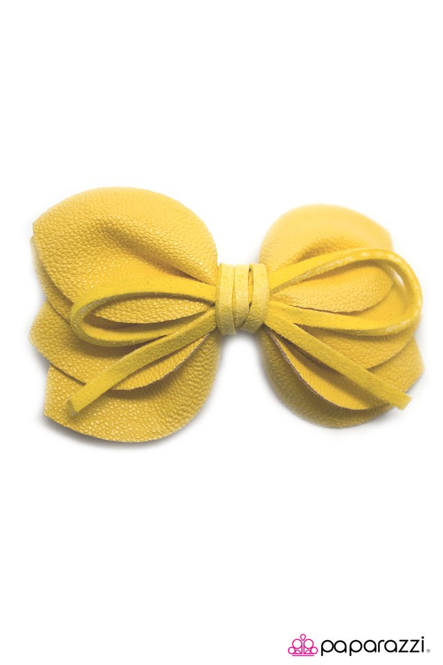 Paparazzi ♥ Leaps and Bounds - Yellow ♥ Hair Clip