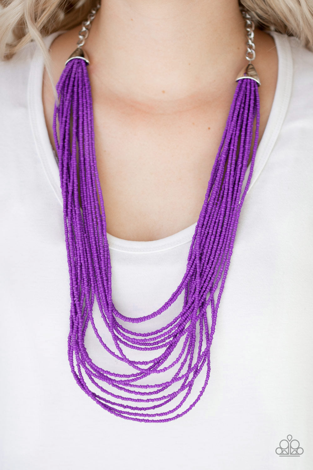 Paparazzi ♥ Peacefully Pacific - Purple ♥  Necklace